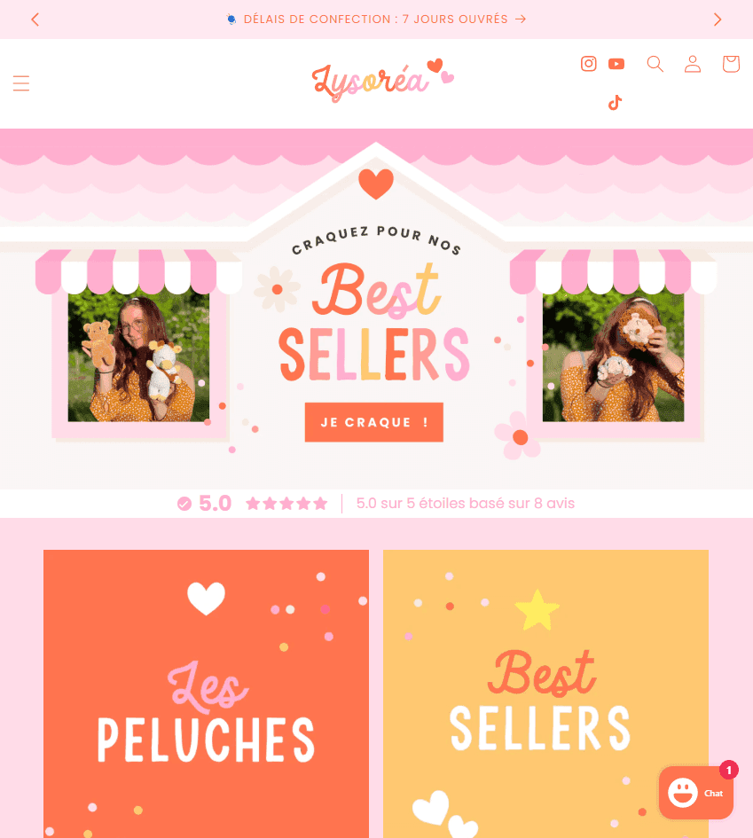 Collection — toutes les peluches