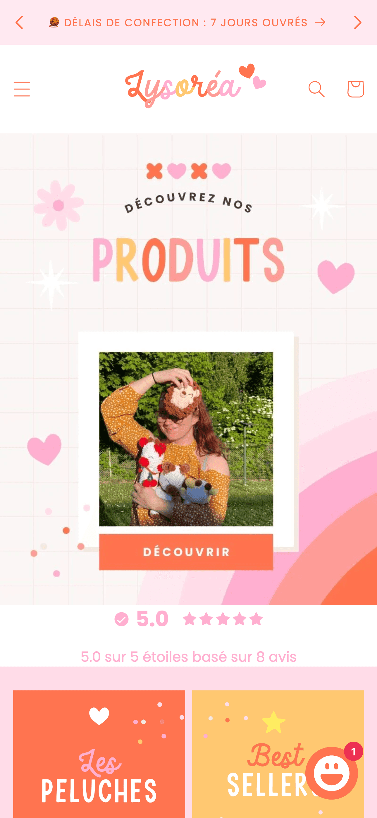 Page d'accueil — mobile