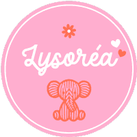 Logo créé par l'agence web Bracket Corp à l’effigie de Lysoréa, une créatrice de peluches en crochet.